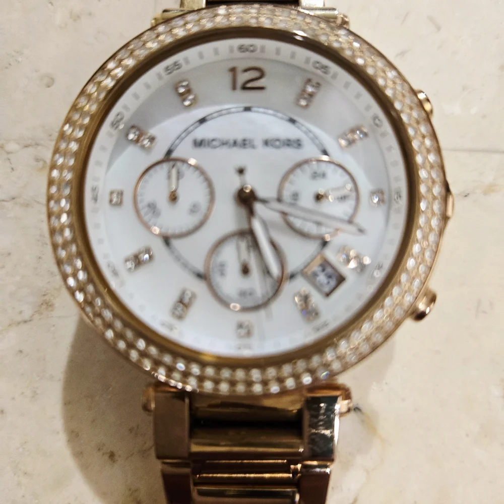 Michael Kors Designer Parker Rose Gold-Tone Watch MK5491 Excellent Condition - Picture 3 of 8